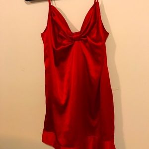 Victoria Secret Silk Red Lingerie